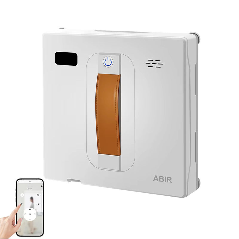 Robot Limpiador de Ventanas ABIR WD8, Doble Rociado de Agua, Memoria Inteligente, Alta Succión al Vacío, Sensor Láser, Robot de Limpieza de Cristales de Pared en el Hogar, Control por Aplicación